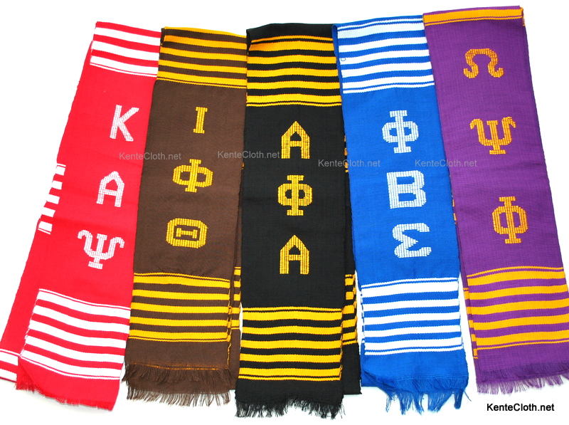 Fraternity and Sorority Kente Stoles